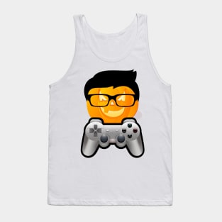 Halloween Gamer Funny Pumpkin Tank Top